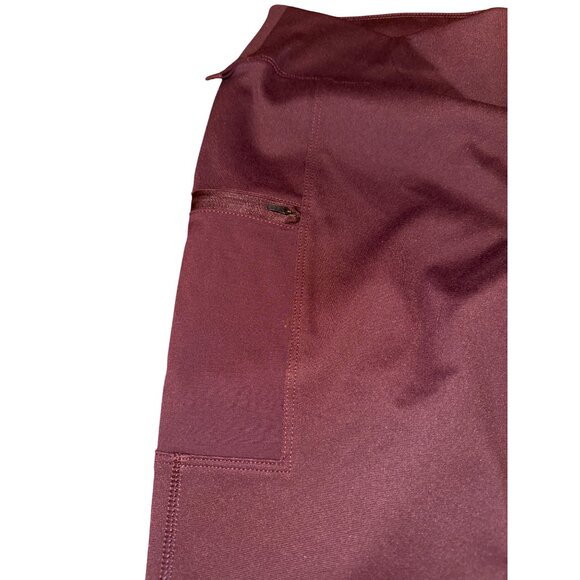 Carhartt WomenS Stretch Leggings Burgundy Athletic Work Pant Size Medium - Picture 3 of 11